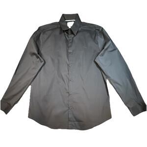 GUESS Men’s Dress Shirt Black Slim Fit Long Sleeve Button Down NWT